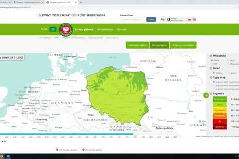 Mapa jakości powietrza w Europie. Sprawdź, gdzie zgłaszać zanieczyszczenie środowiska, analizując prognozy i legendę.